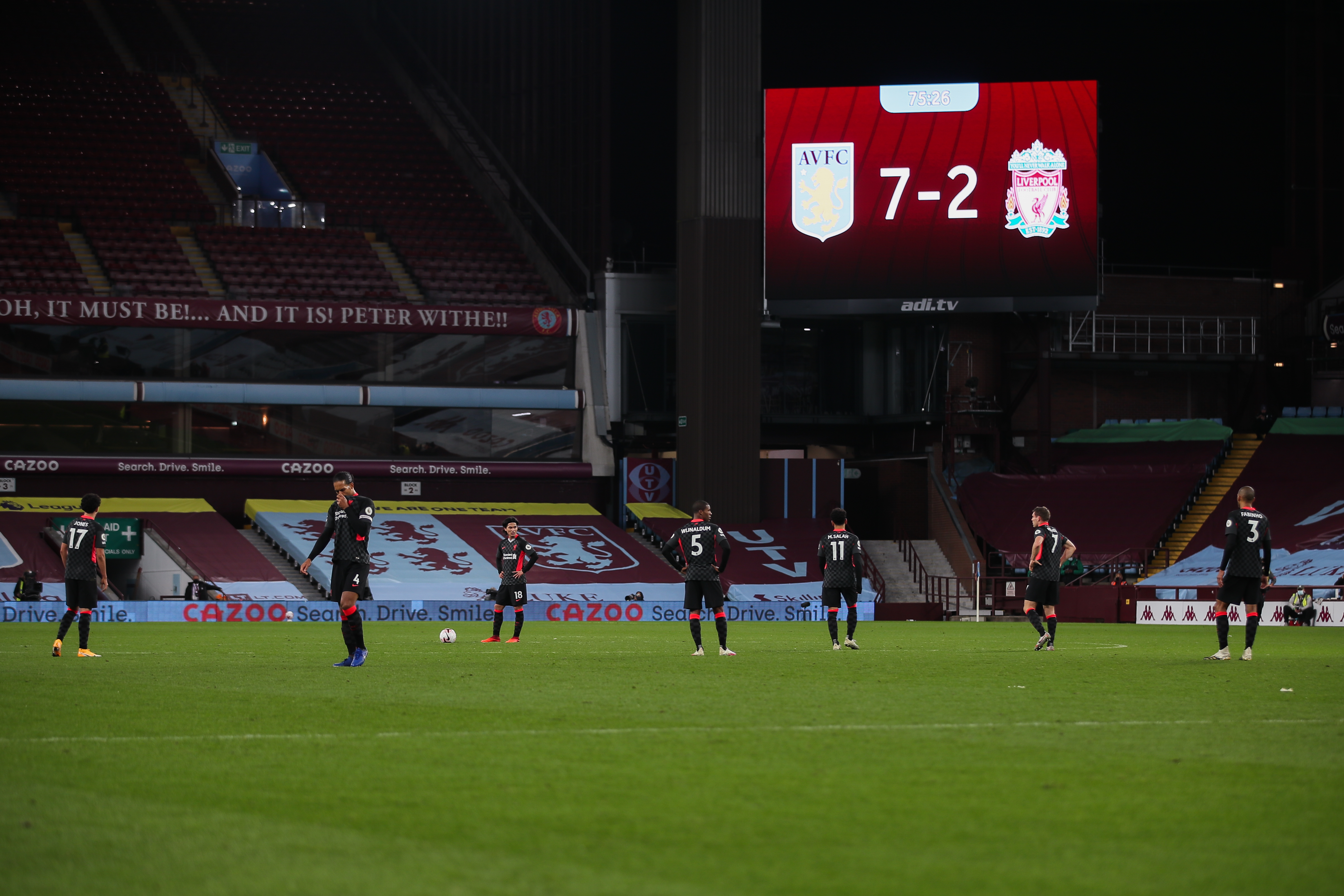 Knost: Jurgen Klopp ha subito forse la sconfitta più umiliante contro l'Aston Villa nel 2020, perdendo 7-2 a tribune vuote.